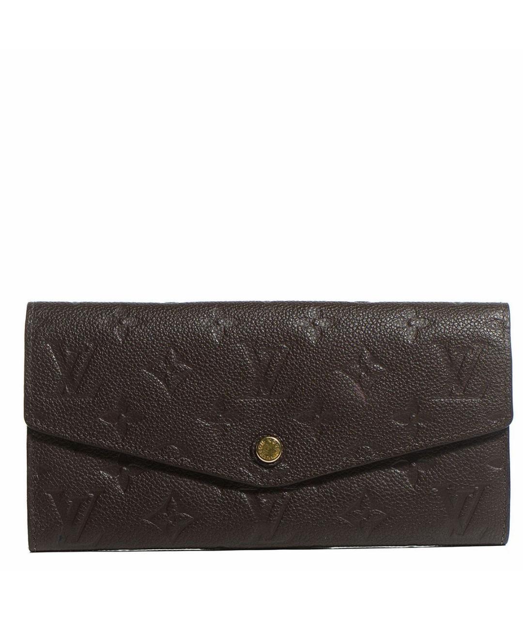 LOUIS VUITTON Фиолетовый кожаный кошелек, фото 9