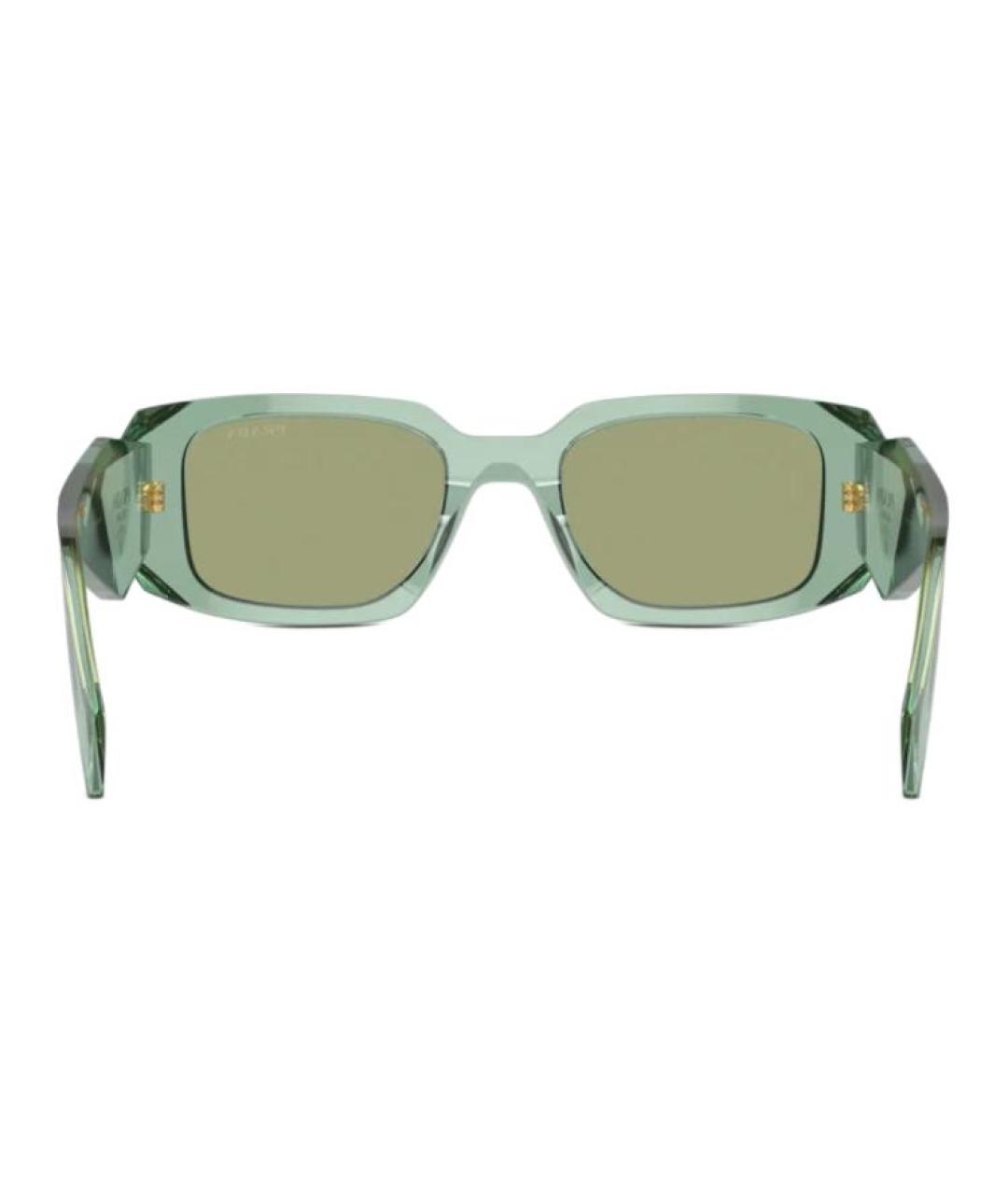 PRADA Зеленые пластиковые солнцезащитные очки, фото 4