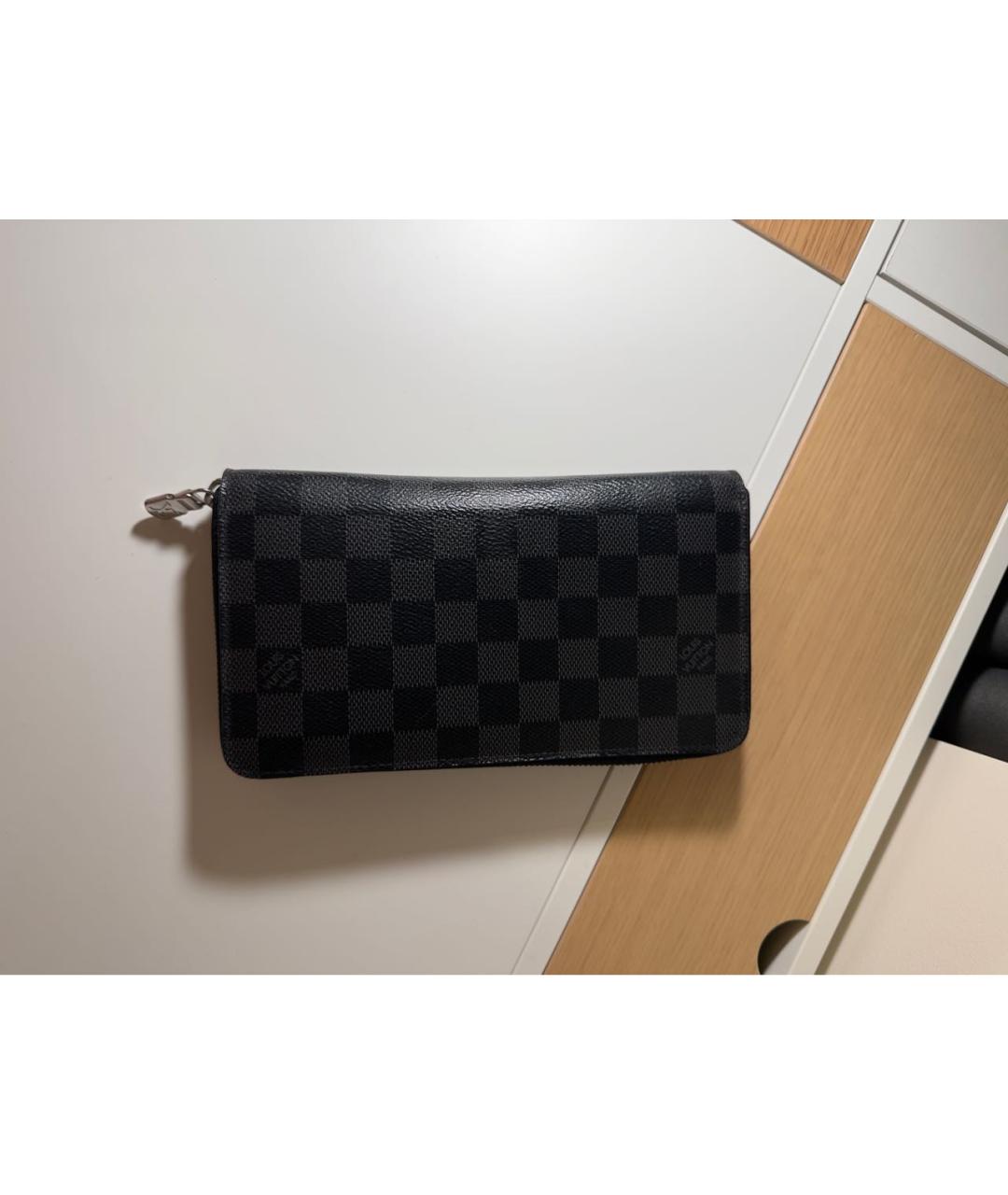 LOUIS VUITTON Черный кошелек, фото 7