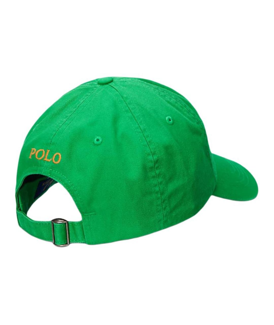 POLO RALPH LAUREN Зеленая хлопковая кепка, фото 2