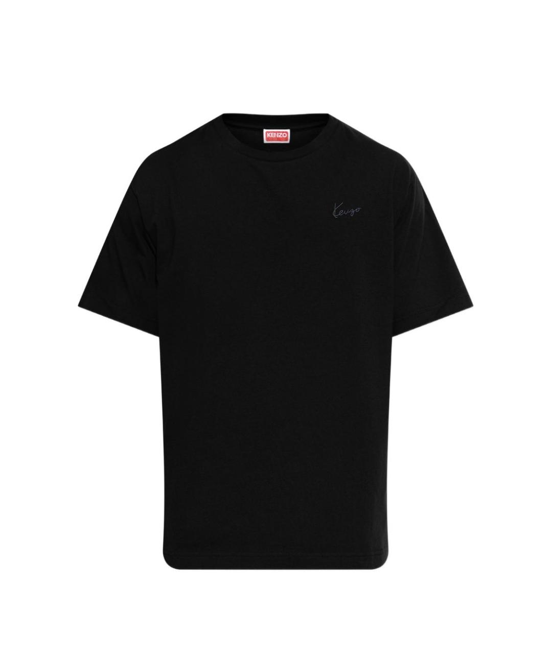 KENZO Черная хлопковая футболка, фото 1