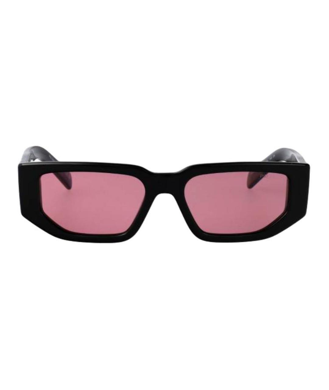 PRADA Черные пластиковые солнцезащитные очки, фото 2