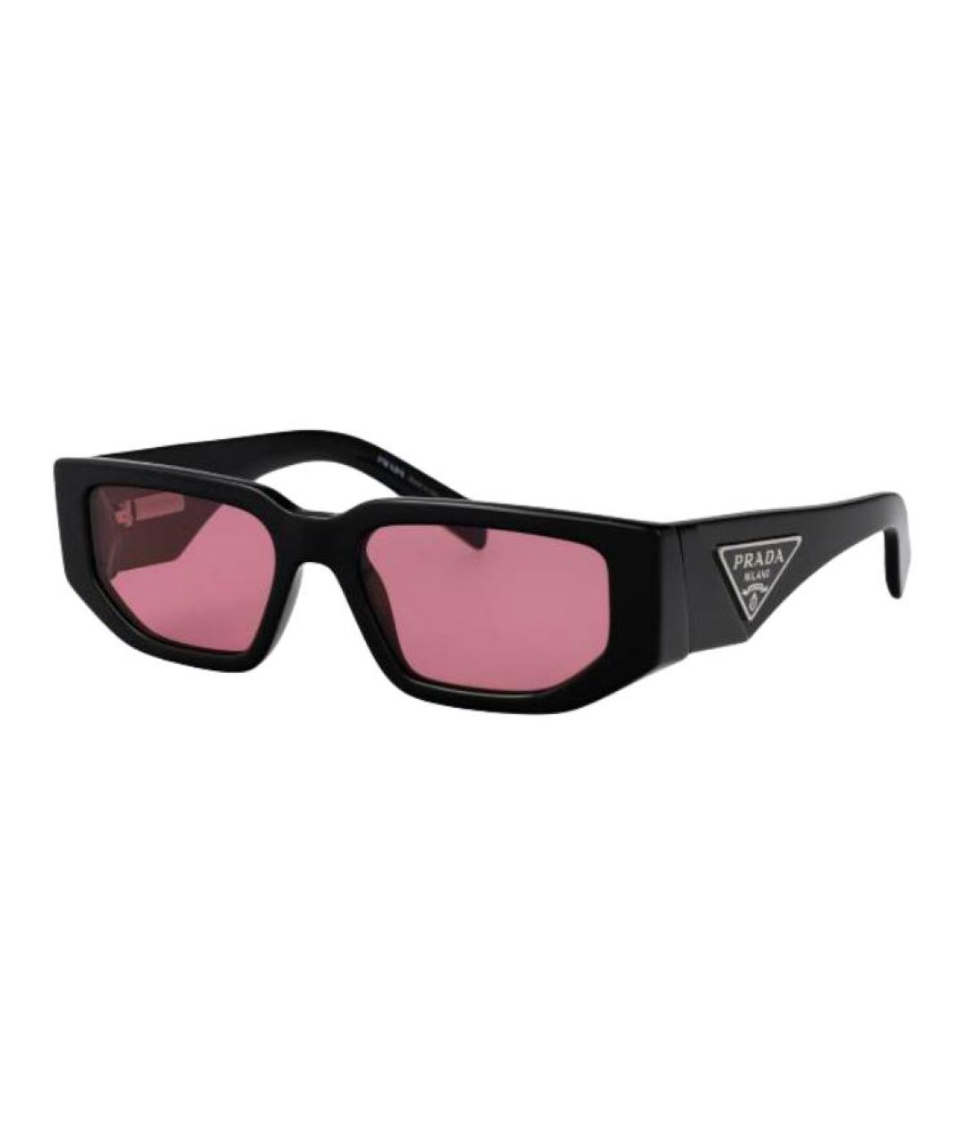 PRADA Черные пластиковые солнцезащитные очки, фото 1