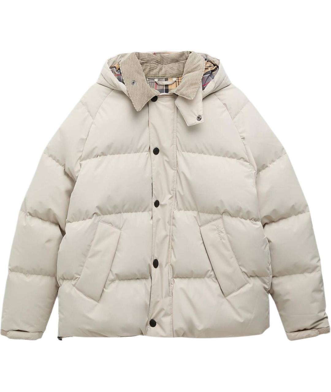 BARBOUR Бежевый пуховик, фото 1