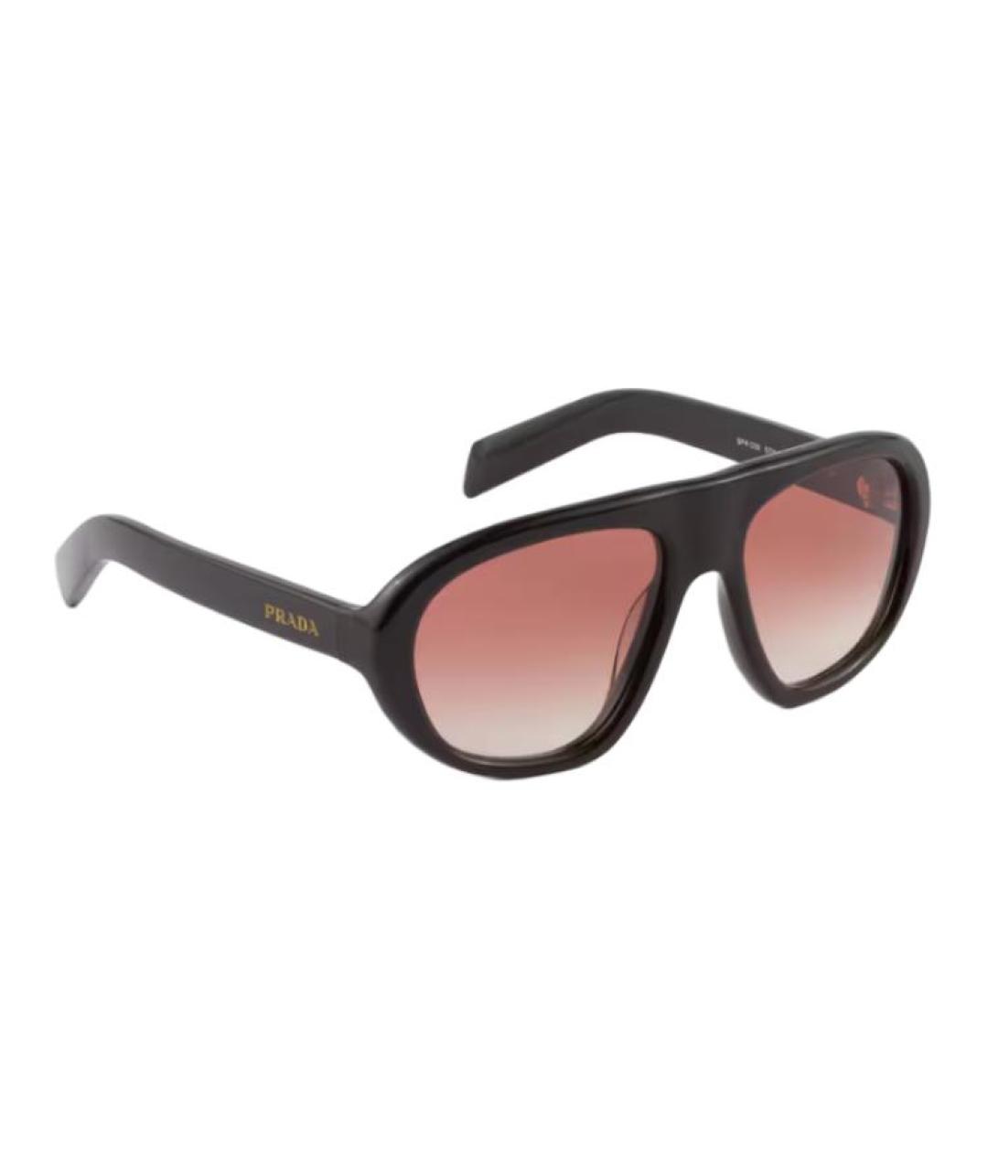 PRADA Коричневые пластиковые солнцезащитные очки, фото 2