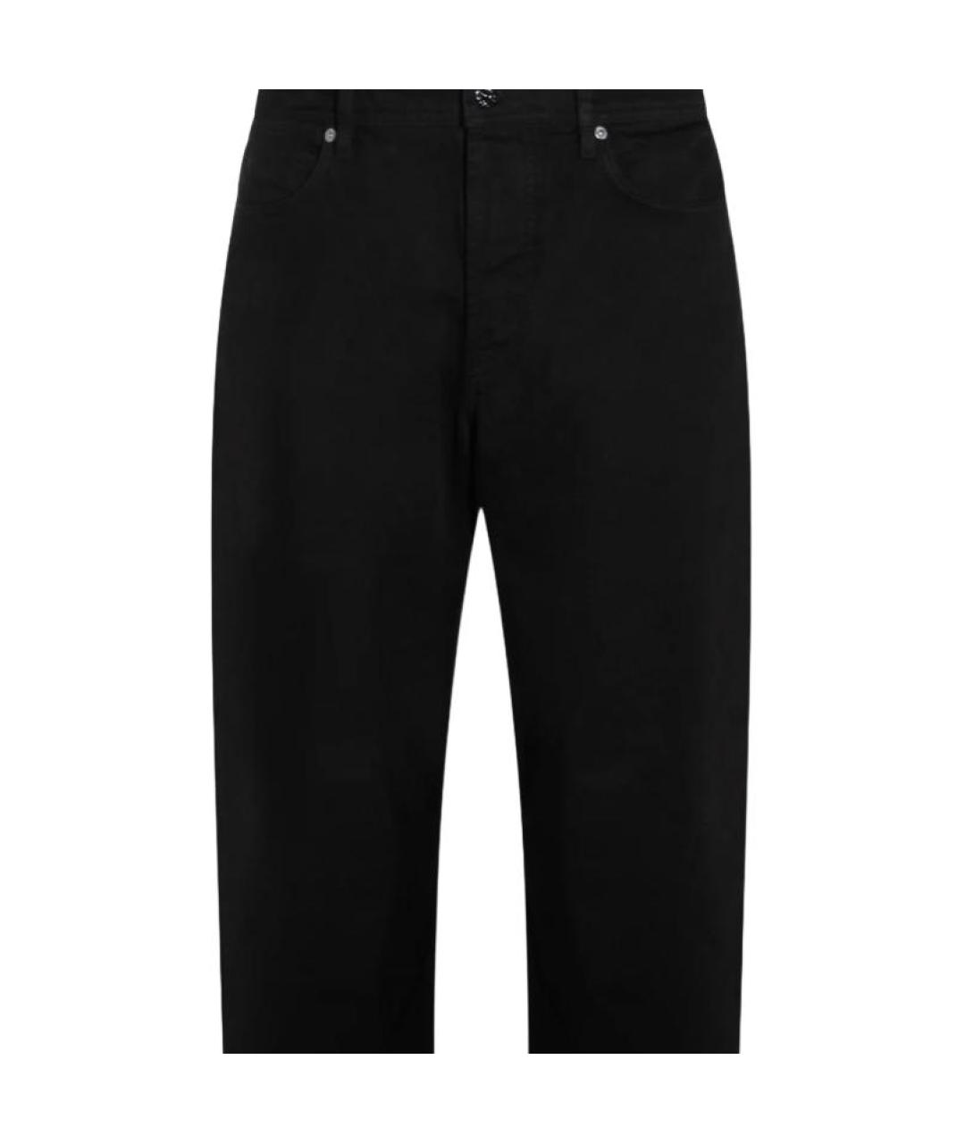 STONE ISLAND Черные прямые джинсы, фото 3