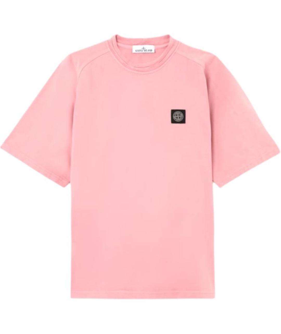 STONE ISLAND Розовая футболка, фото 1