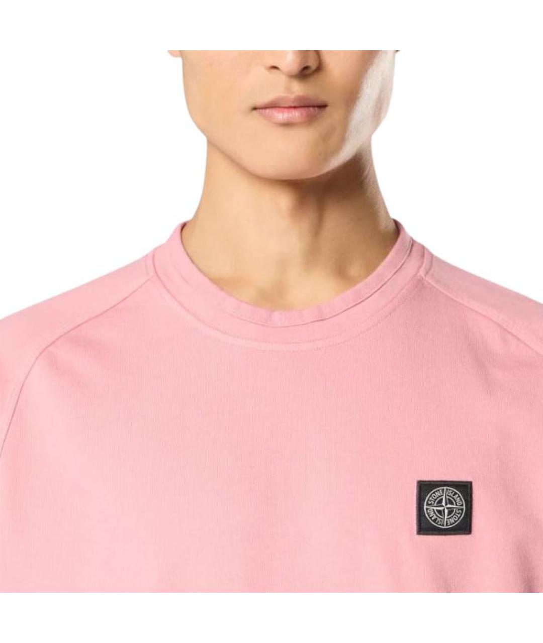 STONE ISLAND Розовая футболка, фото 5
