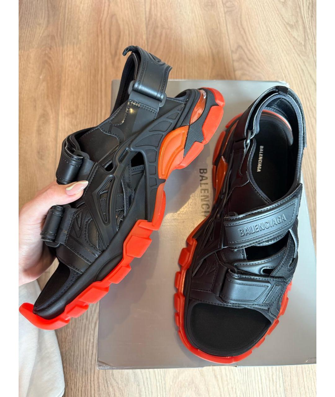 BALENCIAGA Черные сандалии, фото 4