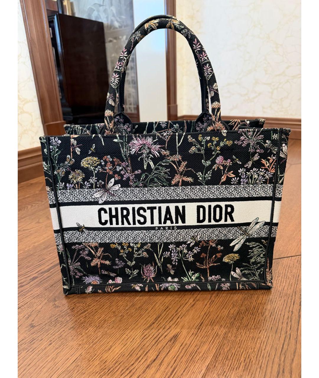 CHRISTIAN DIOR Черная сумка тоут, фото 4