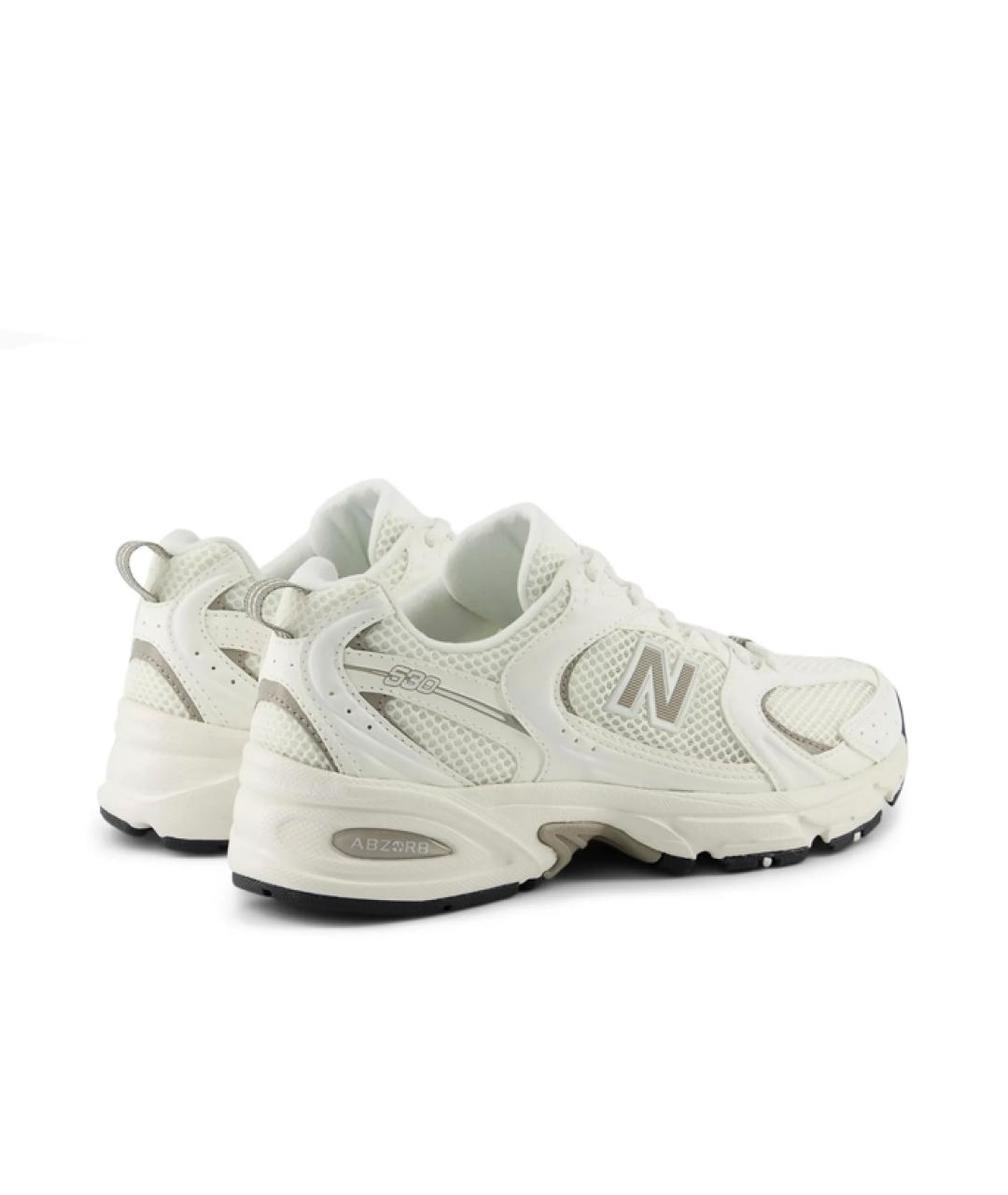NEW BALANCE Бежевые замшевые низкие кроссовки / кеды, фото 6