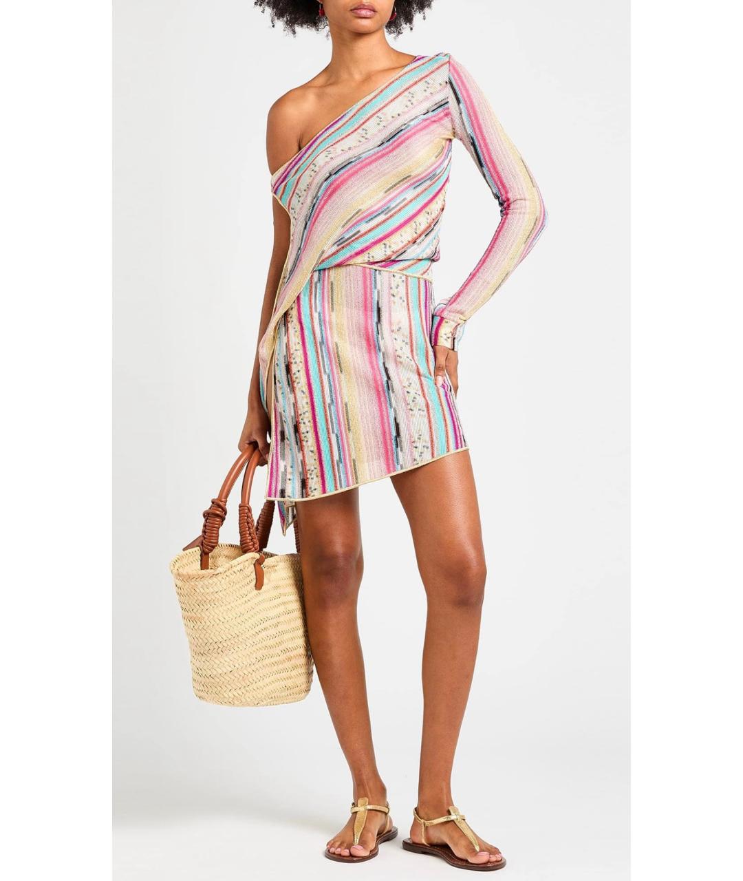 MISSONI Мульти вискозное коктейльное платье, фото 2