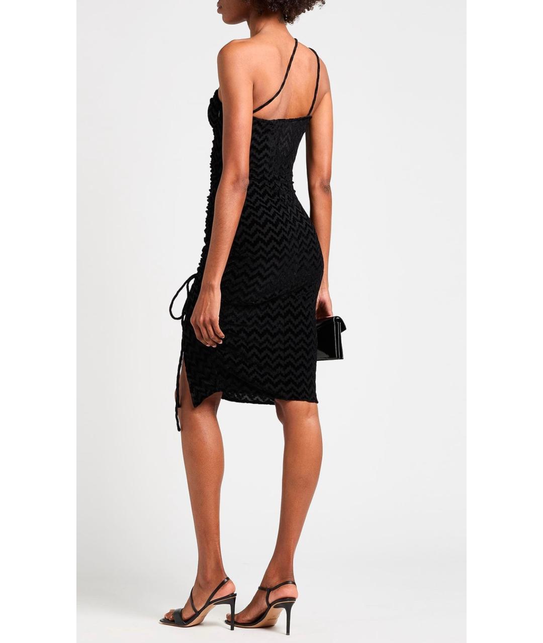 MISSONI Черное вискозное коктейльное платье, фото 3