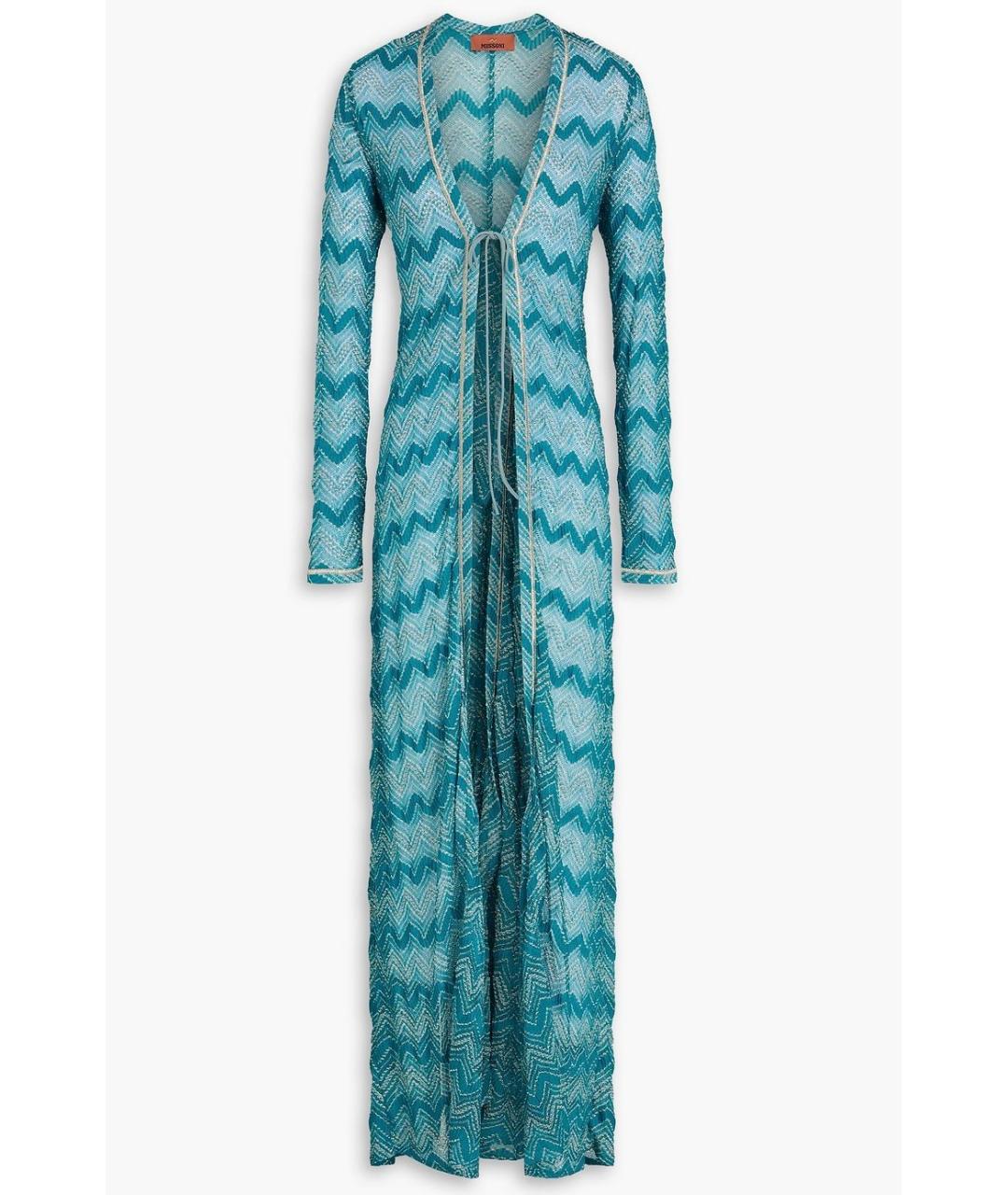 MISSONI Бирюзовый вискозный кардиган, фото 6