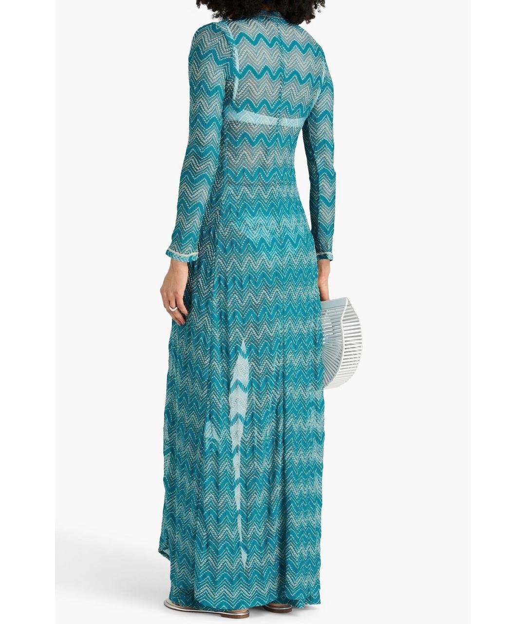 MISSONI Бирюзовый вискозный кардиган, фото 3