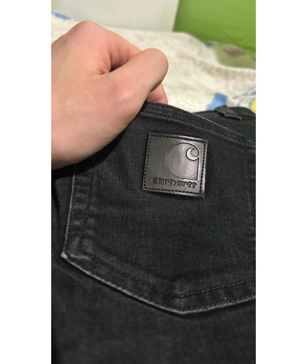 CARHARTT WIP Черные хлопковые джинсы скинни, фото 2