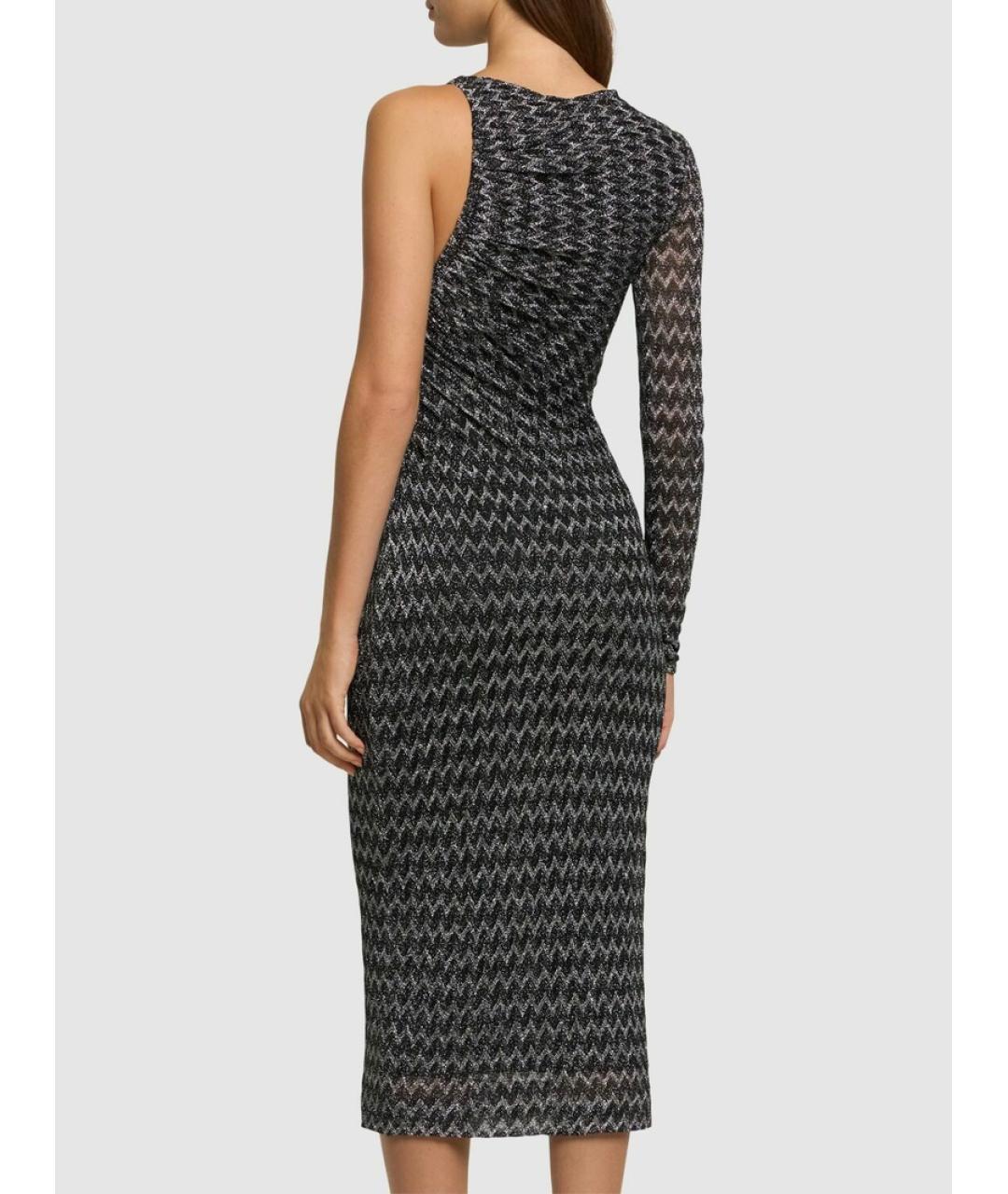 MISSONI Черное вискозное коктейльное платье, фото 3