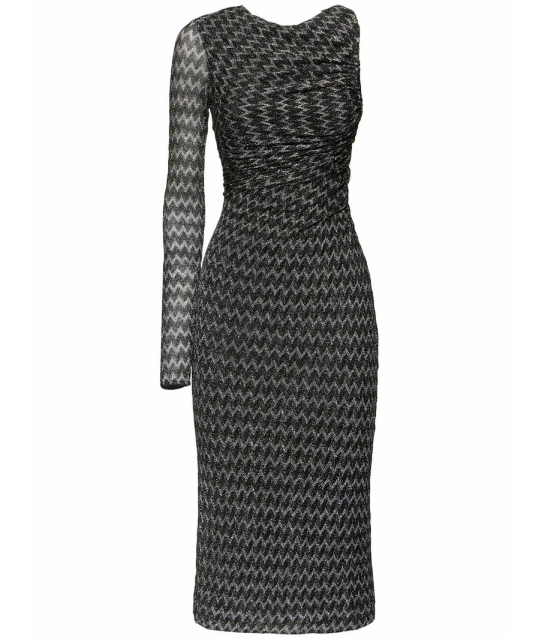 MISSONI Черное вискозное коктейльное платье, фото 1