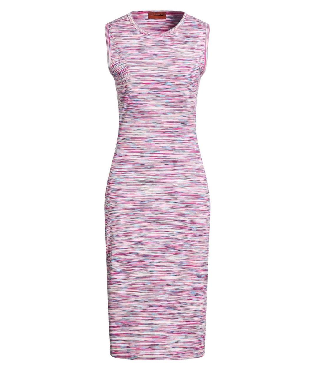 MISSONI Розовое хлопковое коктейльное платье, фото 1