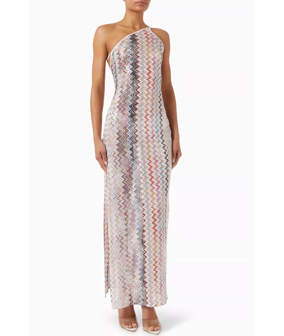 MISSONI Мульти полиэстеровое коктейльное платье, фото 7