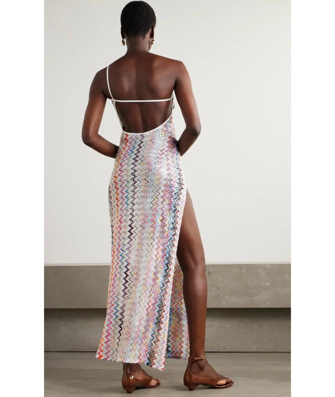MISSONI Мульти полиэстеровое коктейльное платье, фото 6