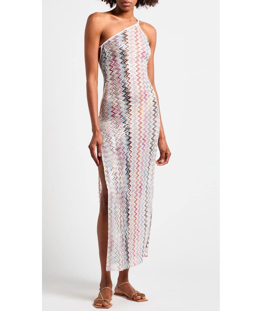 MISSONI Мульти полиэстеровое коктейльное платье, фото 4