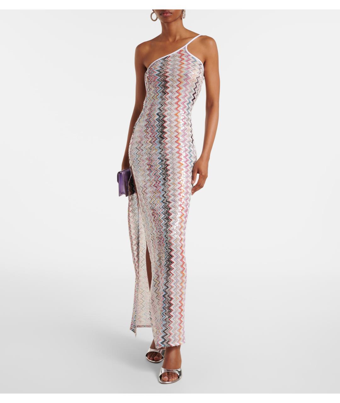 MISSONI Мульти полиэстеровое коктейльное платье, фото 2
