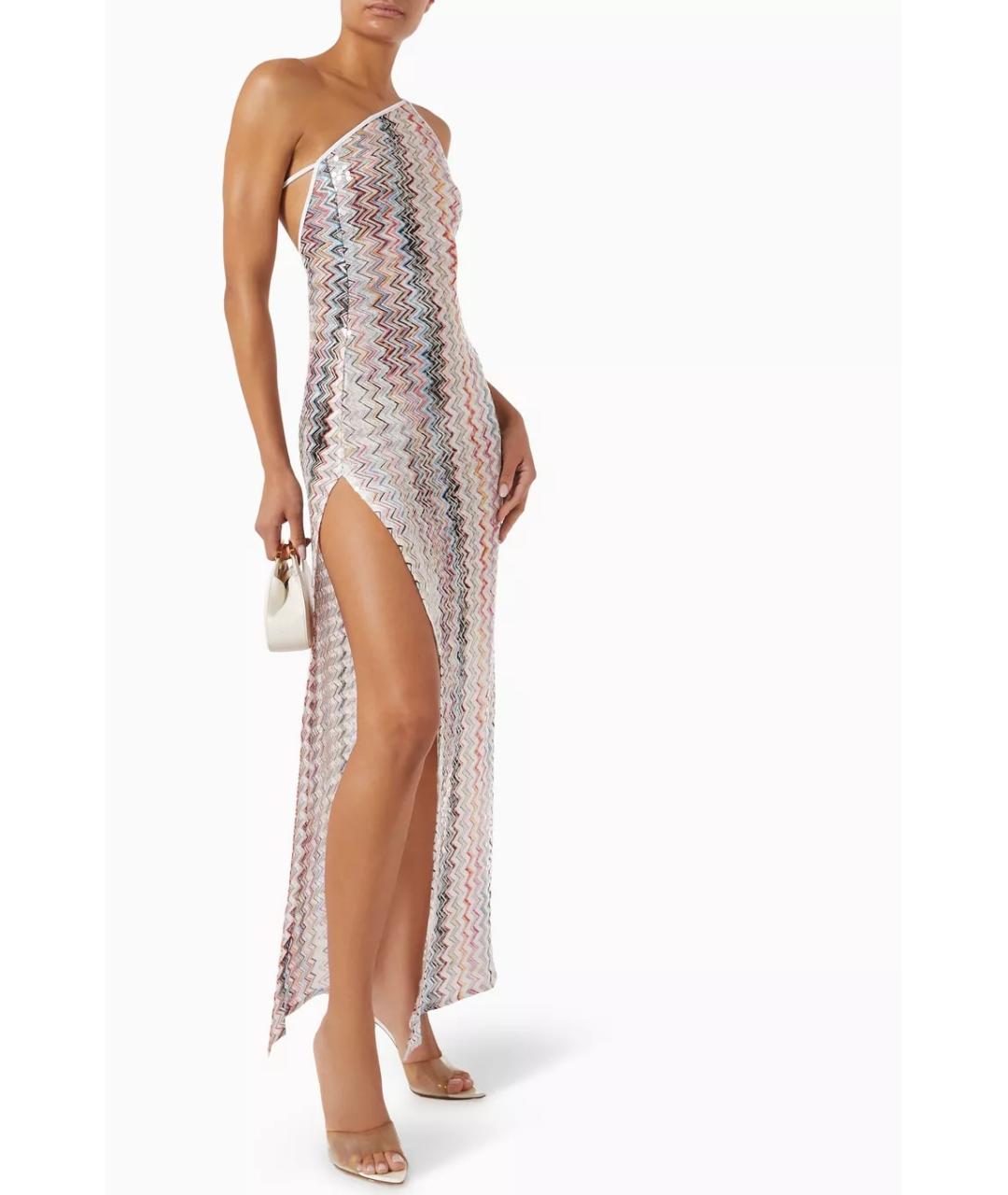 MISSONI Мульти полиэстеровое коктейльное платье, фото 8