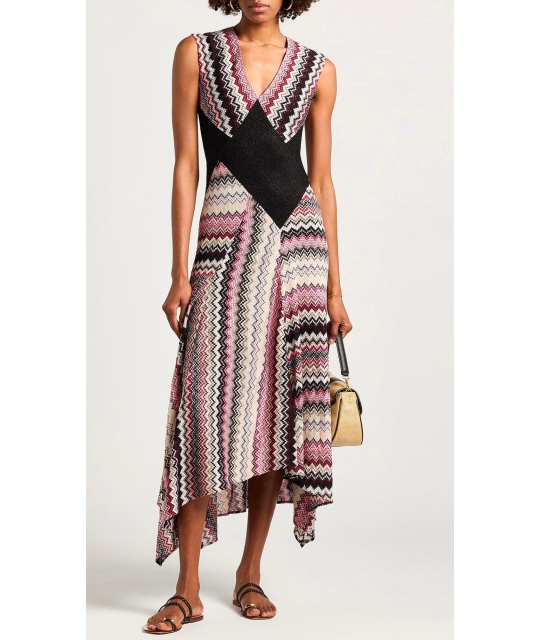 MISSONI Мульти вискозное коктейльное платье, фото 2