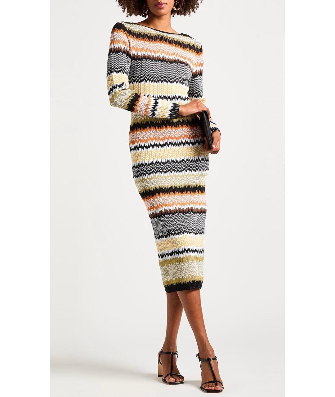 MISSONI Мульти вискозное коктейльное платье, фото 2