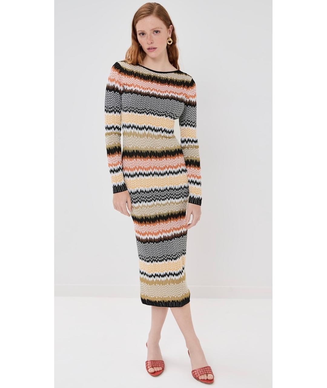 MISSONI Мульти вискозное коктейльное платье, фото 4