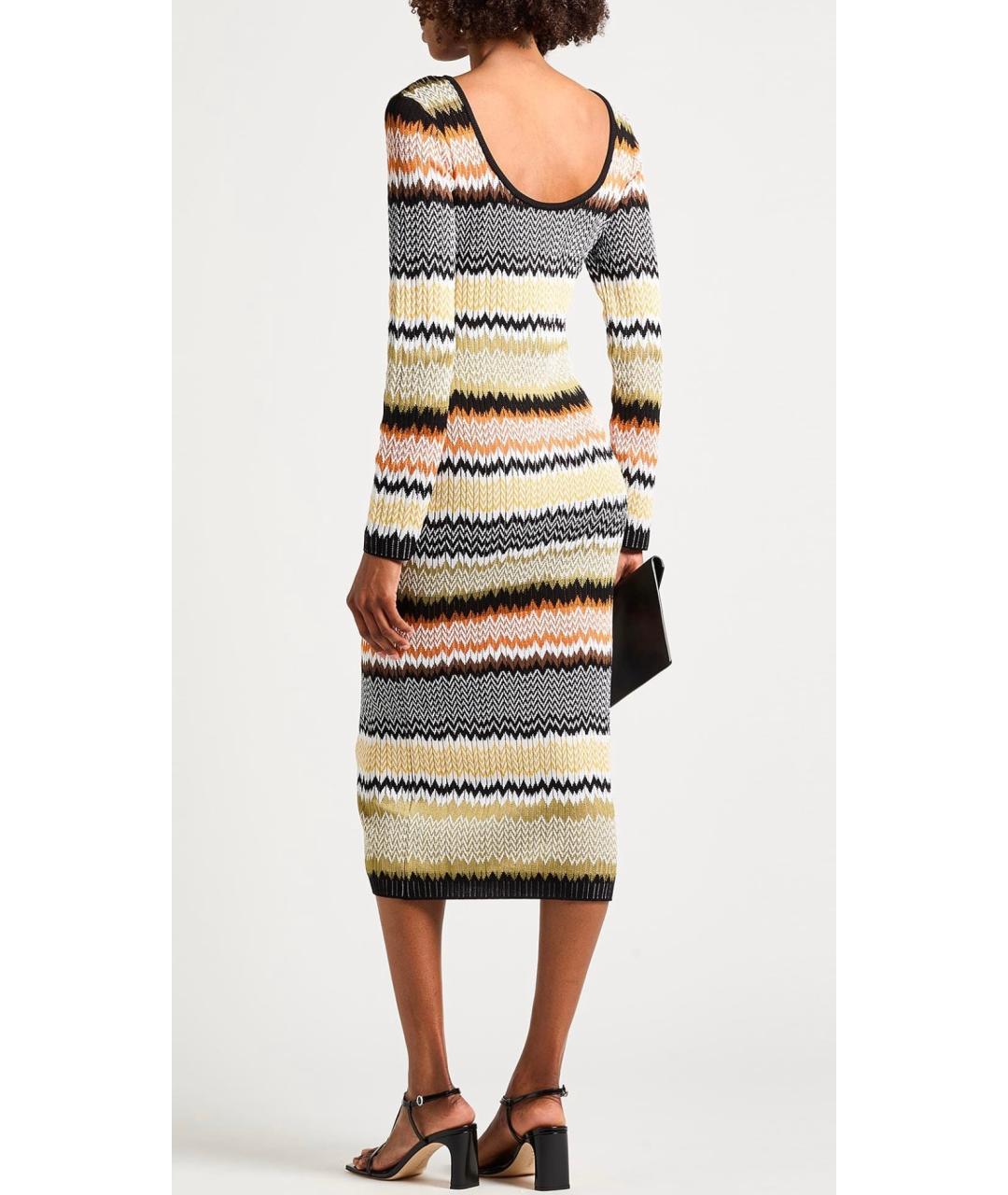 MISSONI Мульти вискозное коктейльное платье, фото 3