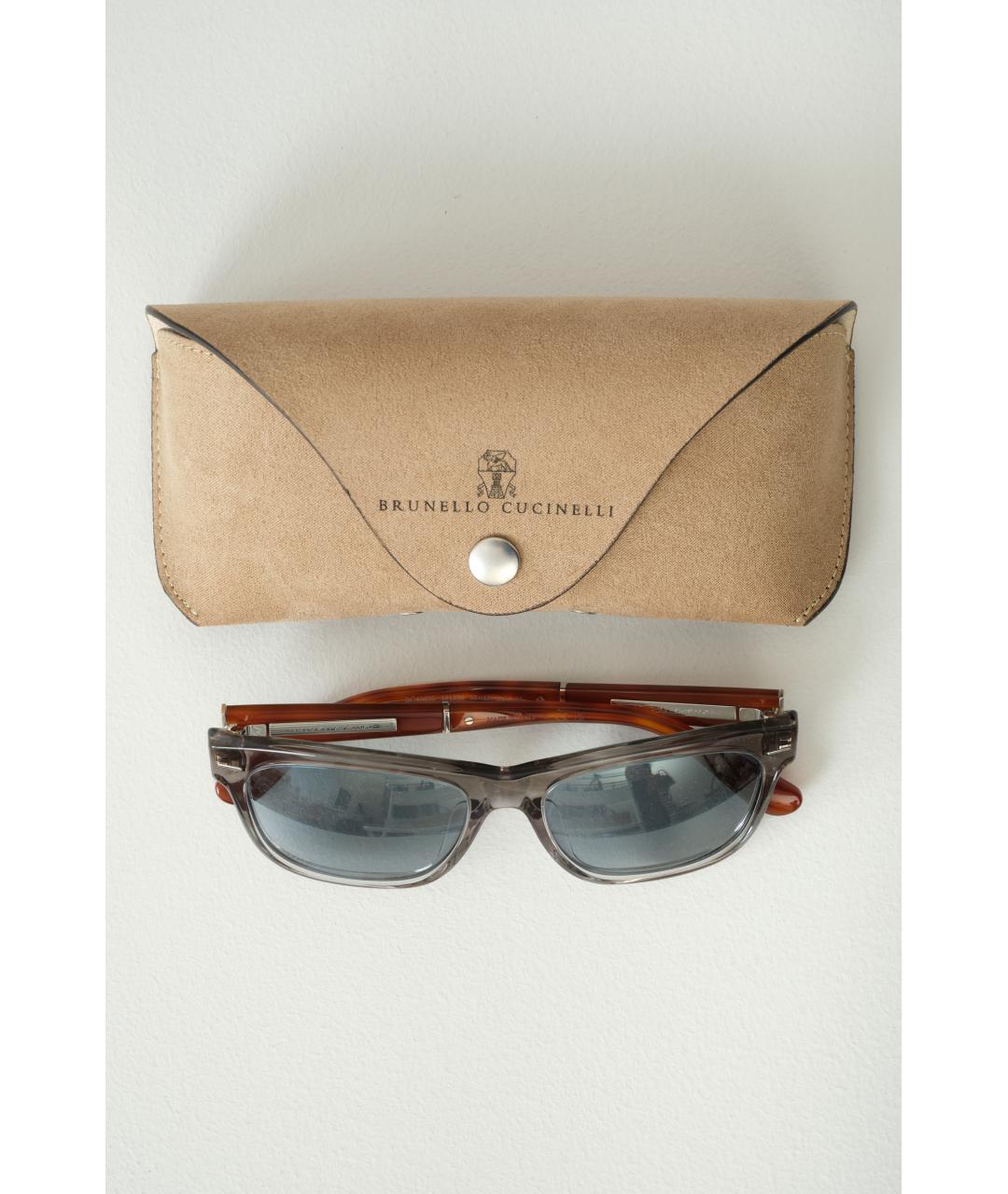 BRUNELLO CUCINELLI Мульти пластиковые солнцезащитные очки, фото 7