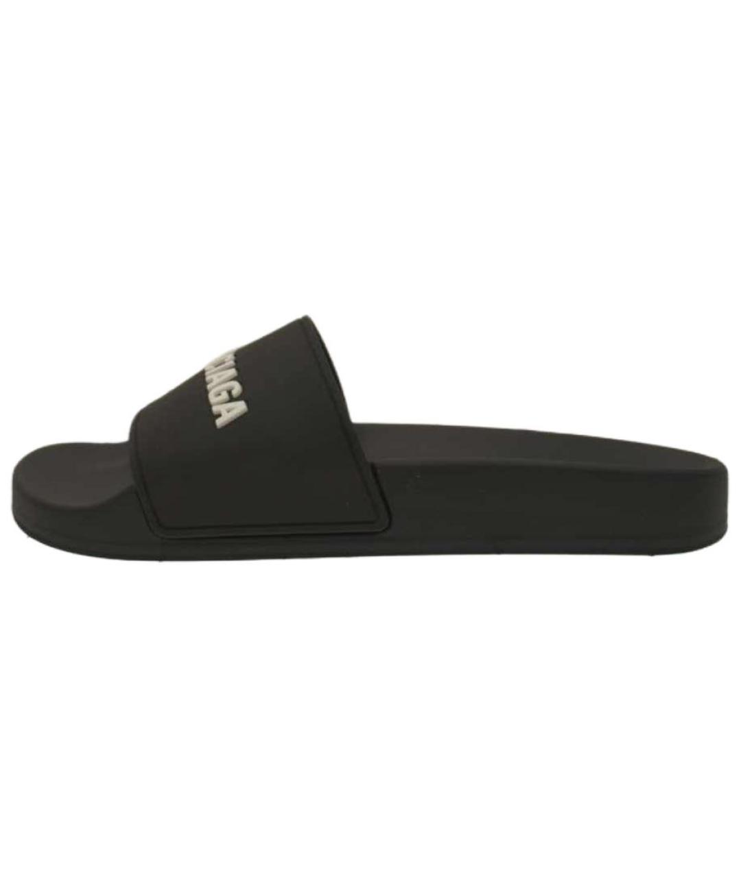 BALENCIAGA Черные шлепанцы, фото 2