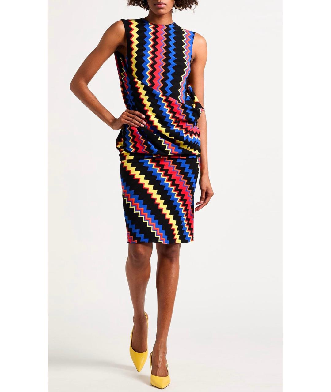 MISSONI Черное вискозное коктейльное платье, фото 2