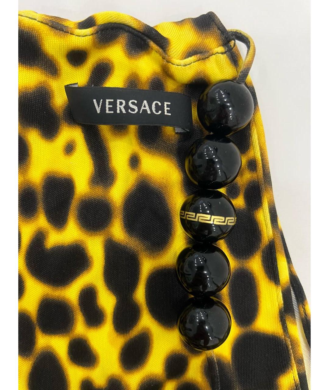 VERSACE Мульти вискозное коктейльное платье, фото 6