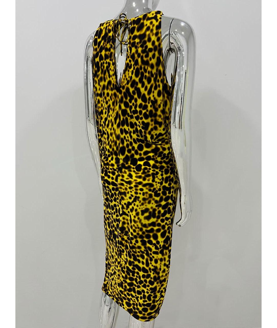 VERSACE Мульти вискозное коктейльное платье, фото 5