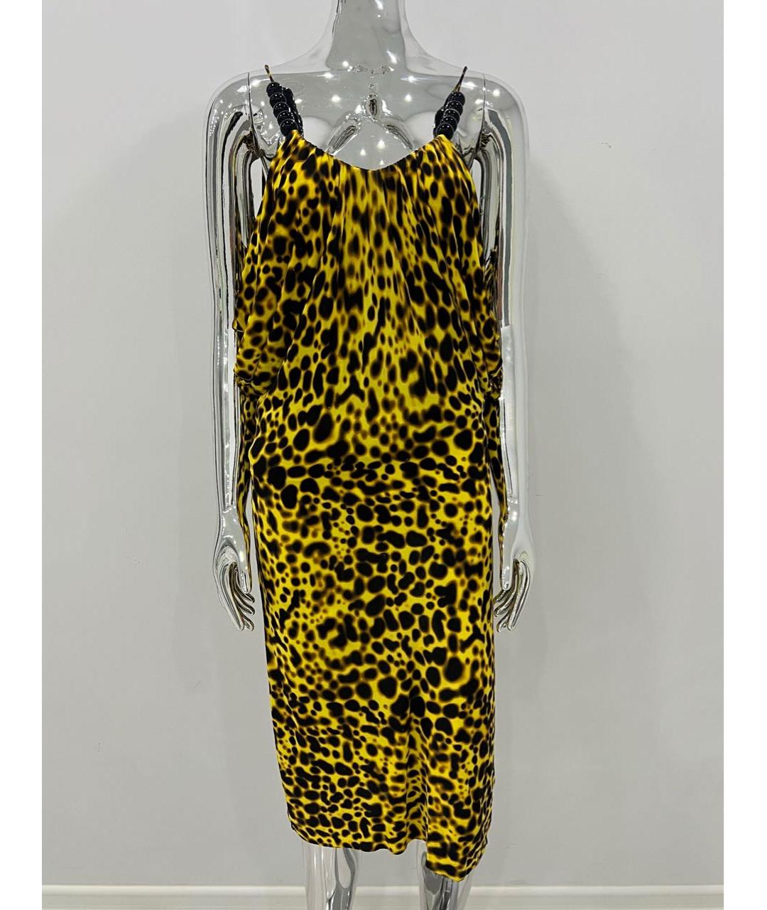 VERSACE Мульти вискозное коктейльное платье, фото 2