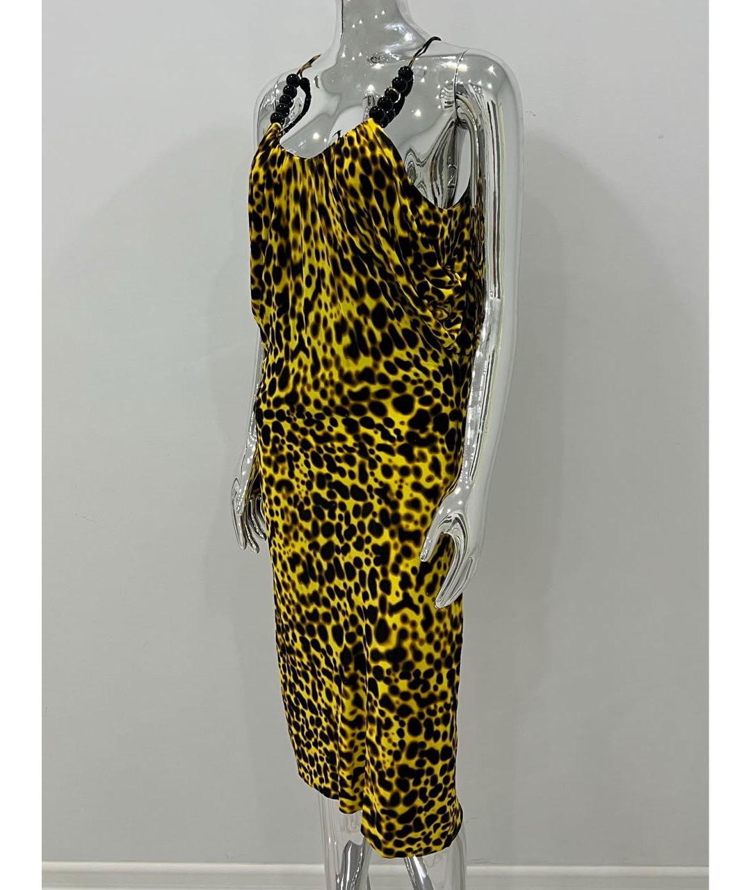 VERSACE Мульти вискозное коктейльное платье, фото 3