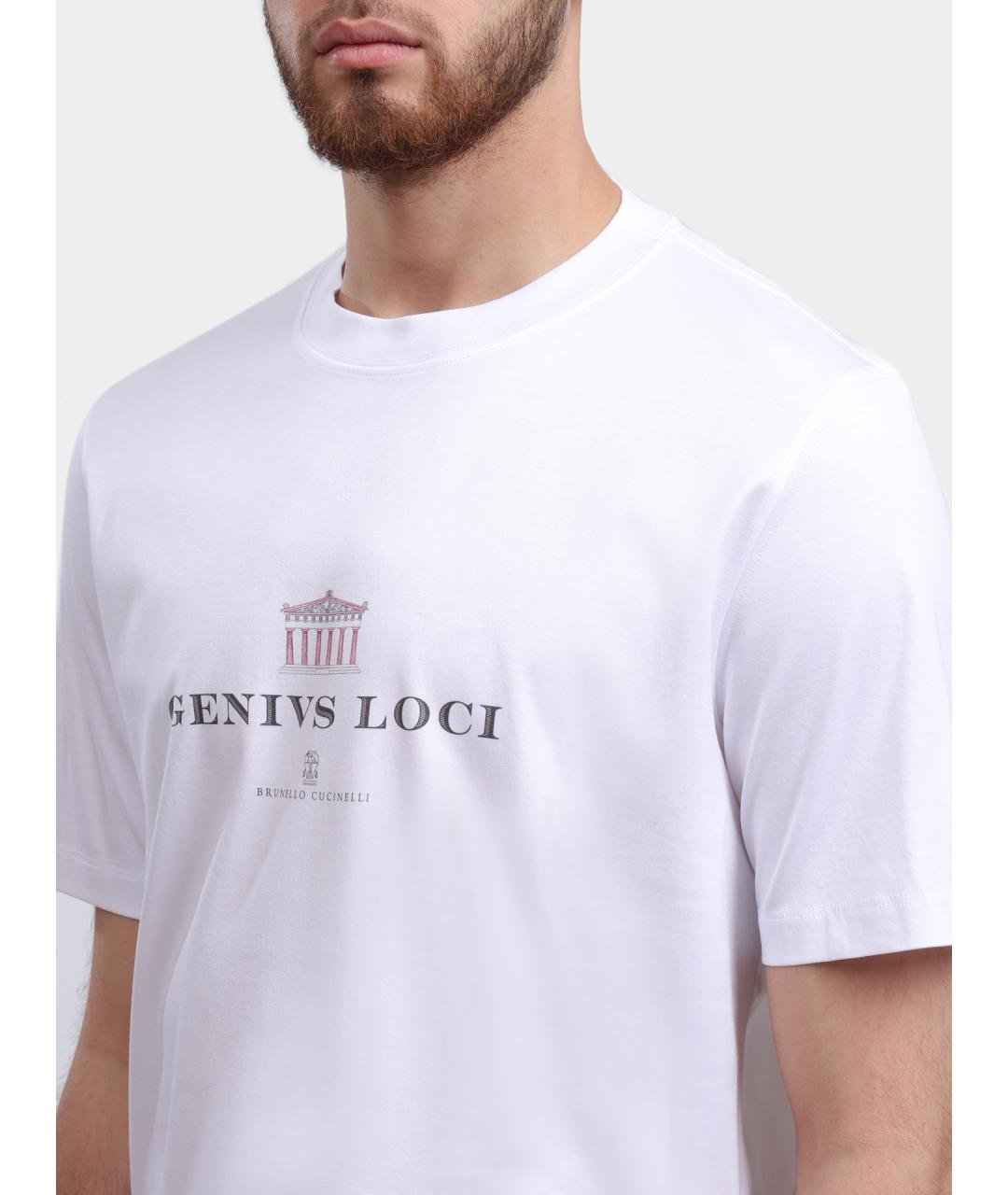 BRUNELLO CUCINELLI Белая футболка, фото 4