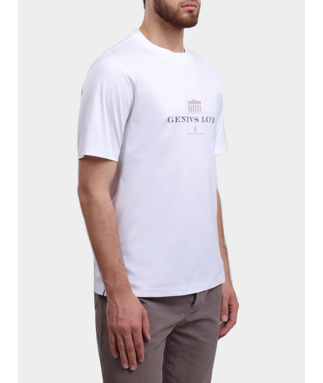 BRUNELLO CUCINELLI Белая футболка, фото 5