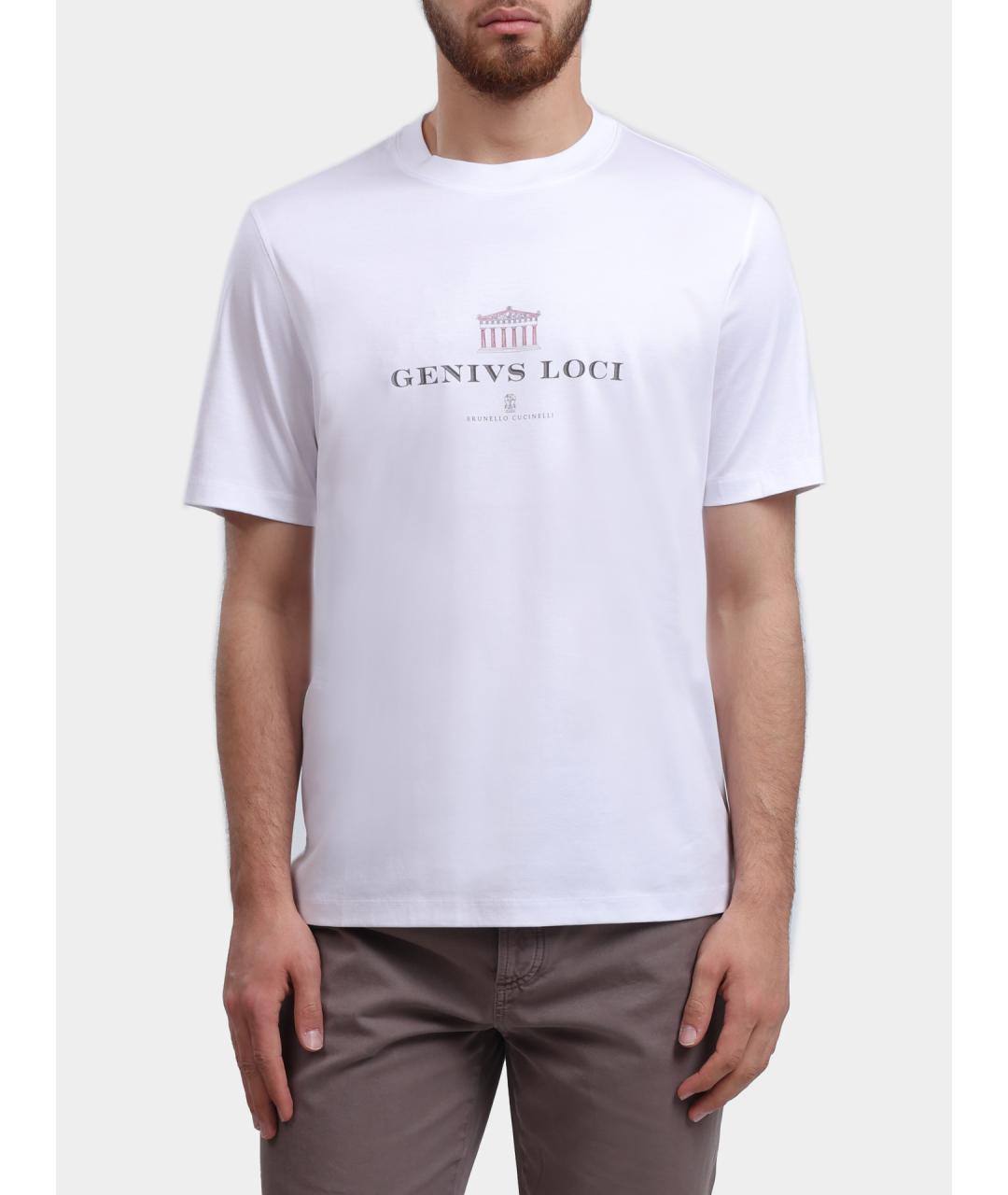 BRUNELLO CUCINELLI Белая футболка, фото 2