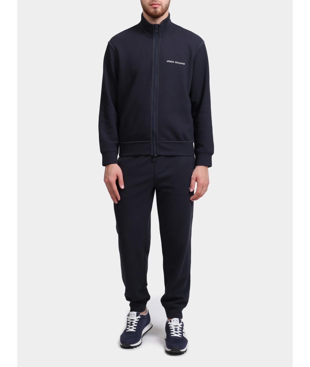 ARMANI EXCHANGE Темно-синие повседневные брюки, фото 2