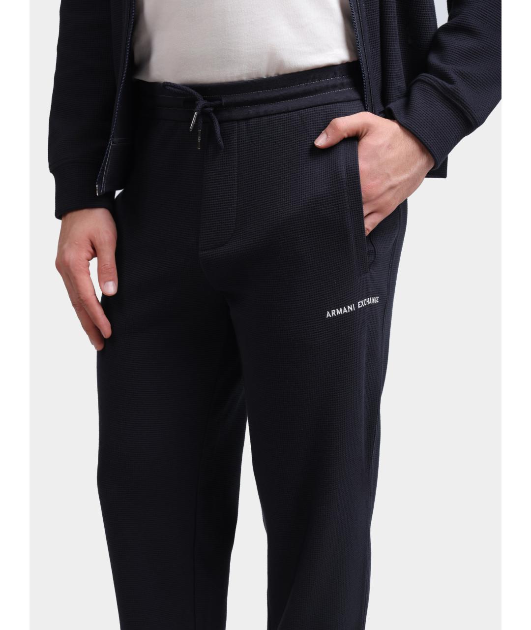 ARMANI EXCHANGE Темно-синие повседневные брюки, фото 4