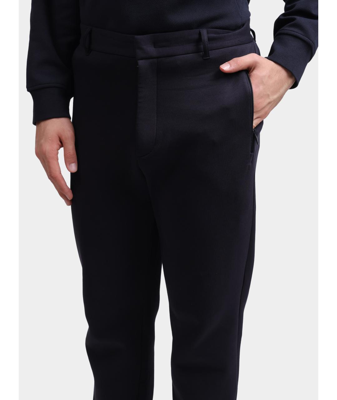ARMANI EXCHANGE Темно-синие повседневные брюки, фото 4