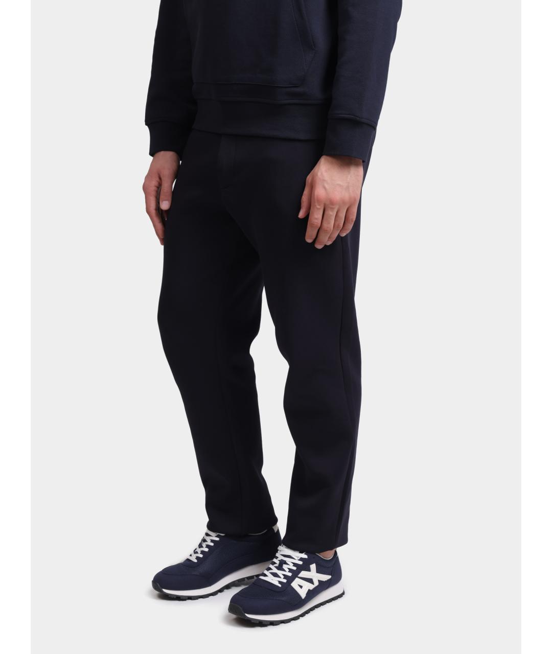 ARMANI EXCHANGE Темно-синие повседневные брюки, фото 3