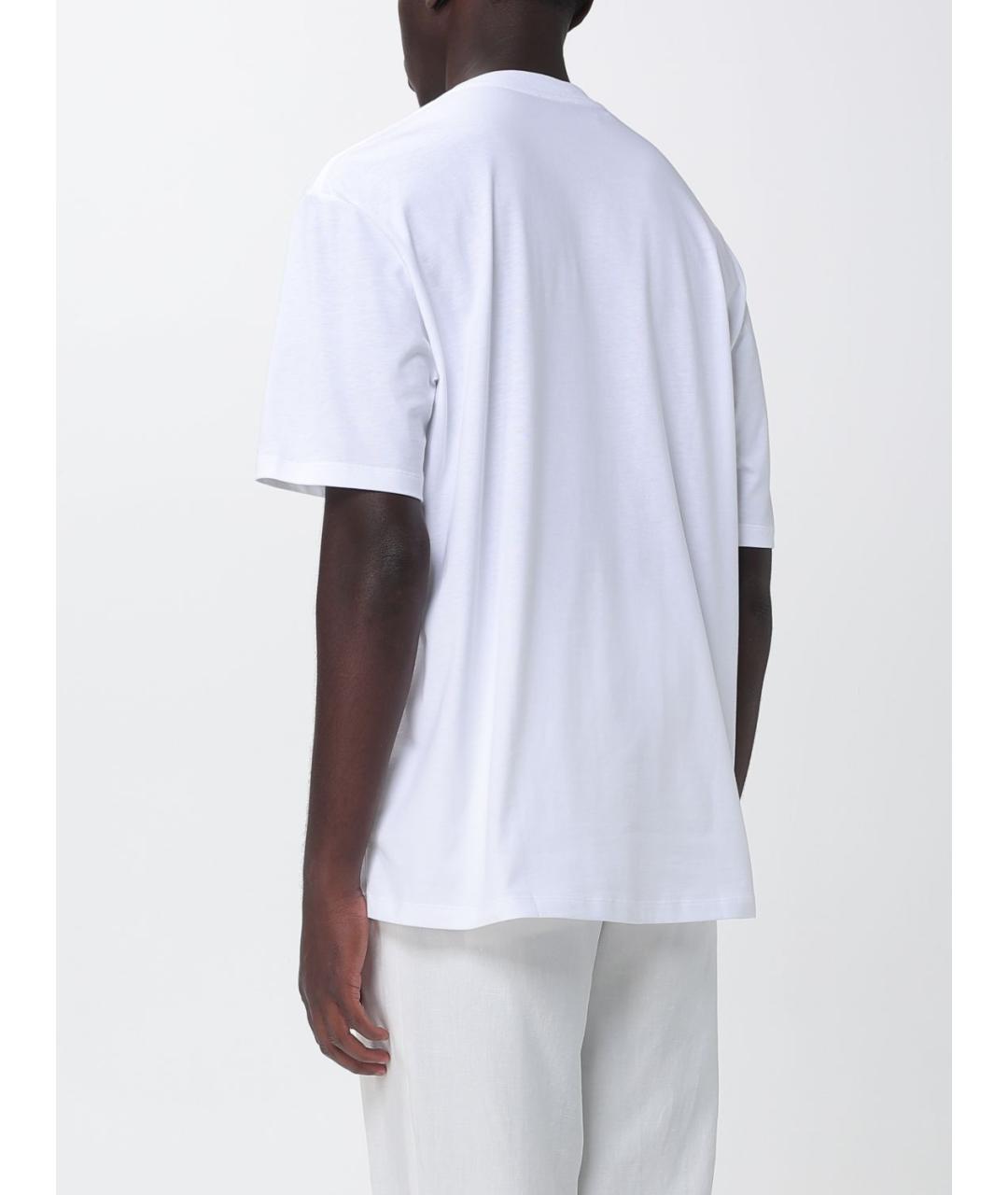 BALMAIN Белая хлопковая футболка, фото 2