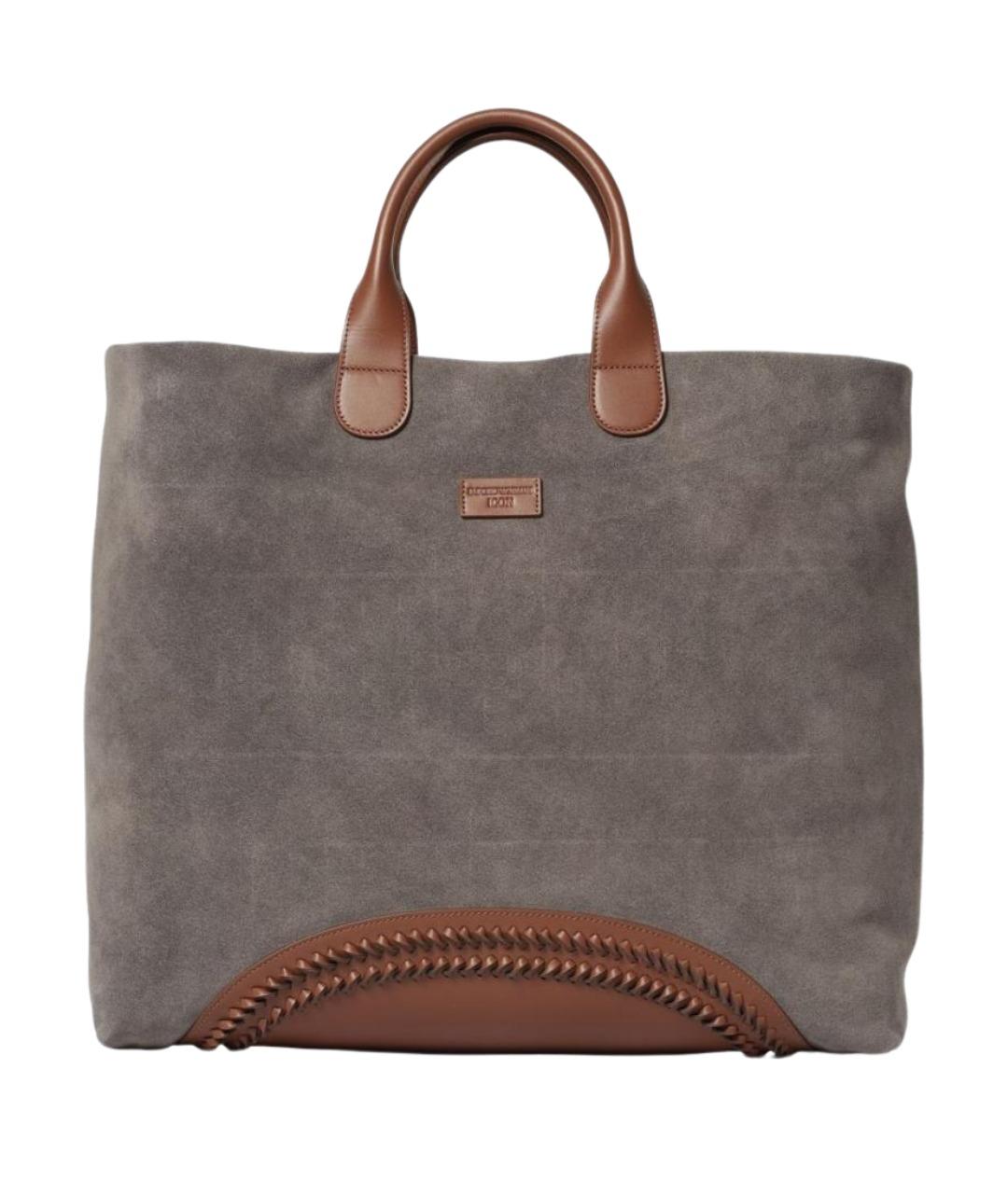 EMPORIO ARMANI Серая сумка тоут, фото 1
