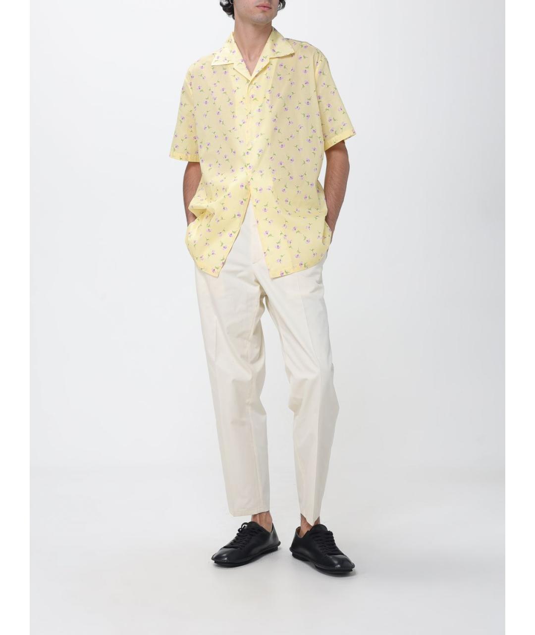 JIL SANDER Белые хлопковые повседневные брюки, фото 2