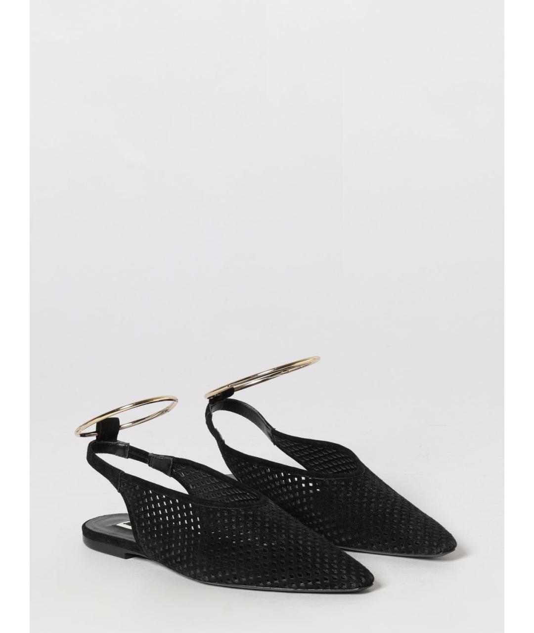 JIL SANDER Черные балетки, фото 2